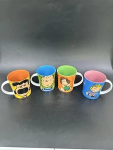 Set Of 4 Peanuts Linus, Lucy, Patty and Charlie Brown mugs by Gibson Overseas - Picture 1 of 5