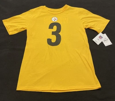 ¡NUEVO CON ETIQUETAS! Camiseta Nike Pittsburgh Steelers #3 Russell Wilson Amarilla Camiseta; Juvenil XL Foto 1 de 4