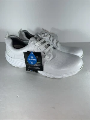 NWT Align By Nurse Mates Women's Harper White Leather Anti Slip . Size 11M - Image 1 of 4