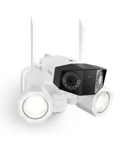 4K Floodlight Security Camera Outdoor, 5G/2.4GHz Wi-Fi 6, Dual-Lens Camera w/... - Picture 1 of 9