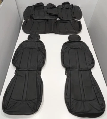 For Hyundai Sonata SEL Vin "5" 2020-2023 Black Leather Seat Covers KR207 - Image 1 of 4