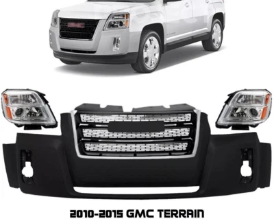 Front Bumper Cover Fascia & Grille Assembly Kit For 2010-2015 GMC Terrain Foto 1 de 4