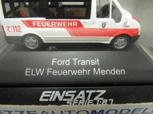 Rietze Automodelle 51048 - Ford Transit " ELW Feuerwehr Menden " - 1:87 - NEU - Bild 1 von 4