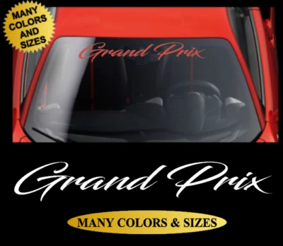 Calcomanías de vinilo parabrisas Grand Prix pancarta gtp ventana se adapta a Pontiac   Foto 1 de 2