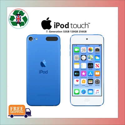 New Apple iPod Touch 7th Generation Blue 32GB 256GB 128GB - 1YEAR WARRANTY - Image 1 of 4