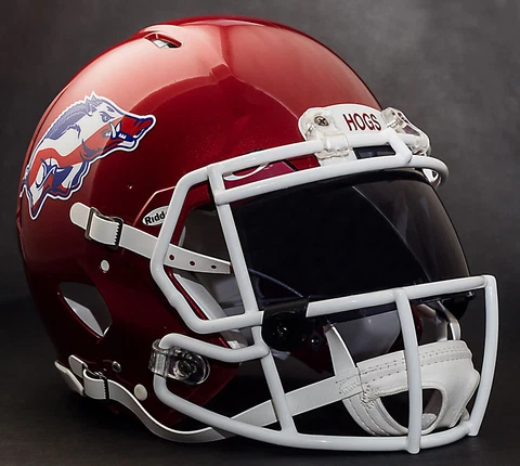 *CUSTOM* ARKANSAS RAZORBACKS NCAA Riddell Speed AUTHENTIC Football Helmet Cover