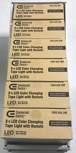 Commercial Electric 8’ Indoor LED Color Changing Tape Strip Light Remote 6 Boxes - Picture 1 of 8
