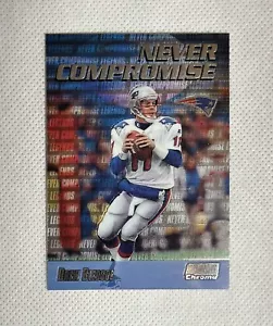 Tarjeta de fútbol americano Topps Stadium 1999 cromada Drew Bledsoe NC38 Compromise Patriots - Imagen 1 de 2