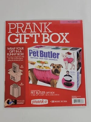 Prank Gag Gift Box  PET BUTLER LOVER 11.25" x 9" x 3.25"  LG NEW Sealed - Image 1 of 2