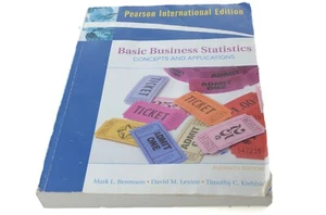 Basic Business Statistics Concepts Applications by Mark, Study Stat Rare Book - Picture 1 of 3