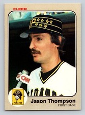 1983 Fleer Star Stickers Baseball #79 Jason Thompson  Pittsburgh Pirates