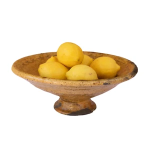 Moroccan Vintage Tamegroute Bowl, Handmade Tamegroute Pottery Serving Platter - Picture 1 of 7