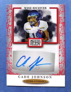 2021 Sage Premier Draft Auto RC CADE JOHNSON Rookie Red SP #A8 Seattle Seahawks - Picture 1 of 2