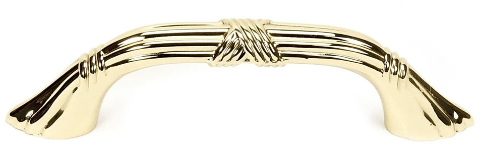 Alno A881-3-PB丝带和芦苇3英寸拉抛光黄铜 — 第 1/1 张图片