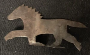 Metal Horse Cut Out Handmade Rustic Equestrian Decor 7”x3” - Picture 1 of 3