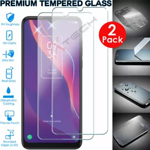 2 Pack Genuine TEMPERED GLASS Screen Protector for TCL 306, 305, 30 SE, 20 R 5G - Picture 1 of 6