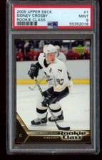 2005-06 Upper Deck Sidney Crosby RC #1 Rookie Class PSA 9 Mint Penguins