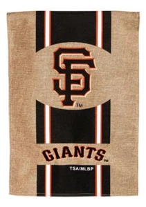 MLB San Francisco Giants Burlap Flag - Picture 1 of 1