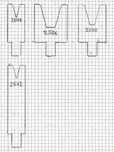 Unterwerkzeuge V12 - V24 - V32  Winkel 30° Biegewerkzeug Matrize - Bild 1 von 3