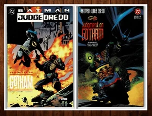 Batman Judge Dredd TPB Set Judgement On 1991| Vendetta In Gotham 1993 *NM* U-7 - Picture 1 of 3