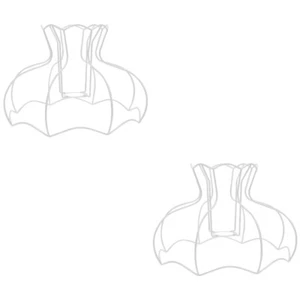  2 Pack Schattenhalter Büro Lampenschirmhalterhalterung Drahtrahmen - Afbeelding 1 van 12