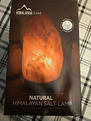 AUTHENTIC HIMALAYAN SALT LAMP Natural Grey 5-7lbs HIMALAYAN SHOP Air Purifying  - Image 1 of 4