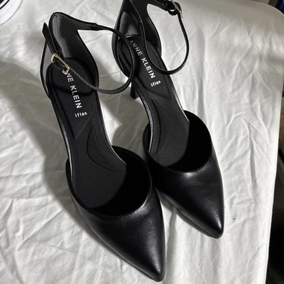Anne Klein женщин iflex Fabulist лодыжки надежном платье насосы туфли черный размер 6 новый без ЯРЛЫКОВ - Изображение 1 из 4