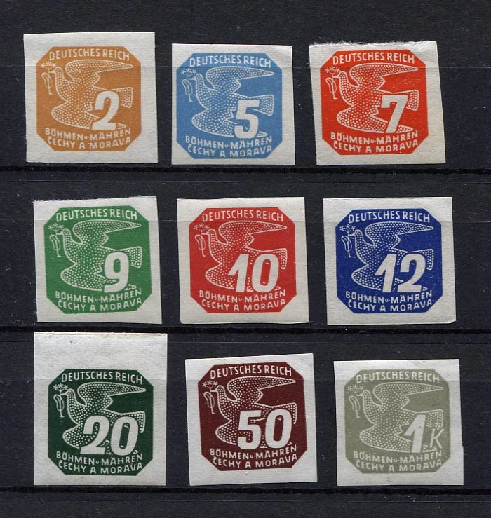 Bohemia & Moravia WW II : Newspaper stamps set from 1943 - mint NH - Image 1 of 1