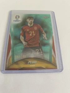 Topps Chrome UEFA Euro 24 Pedri Aqua Wave Refractor /199 #26 - Bild 1 von 1