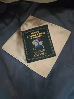 Vintage Hart Schaffner Marx Trench Coat Men 44R  Wool Lined  Button Front - Image 1 of 4