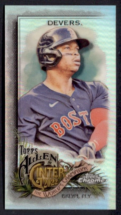 2022 Topps Allen & Ginter Chrome Mini Rafael Devers #46 - Image 1 of 2