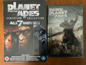 Evolution of the Planet of the Apes 7 movie Dvd set + Dawn of the POTA. New - Picture 1 of 4