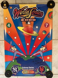Peter Max 2000 World Series NY Yankees NY Mets original not repro; Signed - Picture 1 of 1