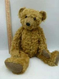 Süßer Teddy/Grizzlybär, ca. 16 cm, verbunden, steife Füllung, genähte Nase - Bild 1 von 24