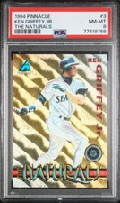 KEN GRIFFEY JR. 1994 PINNACLE THE NATURALS #3 PSA 8 NM-MT