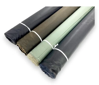 Wax Coat Fabric Waxed Cotton Outdoor Water Resistant Ex-Designer Material - Image 1 of 4