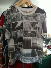 Vintage All Over Print Cities Collage Size XL Black And White