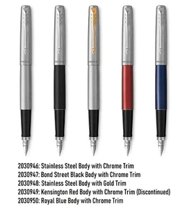 Parker Jotter Fountain Pen, Medium Point Blue Ink, Choose Body and Trim Color - Picture 1 of 13