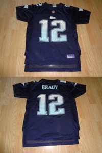 Youth Girls New England Patriots Tom Brady L(14) Reebok (Navy/Light Blue) Jersey - Picture 1 of 2