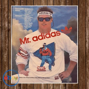 Anuncio/póster impreso del equipo olímpico de Estados Unidos Jim McMahon 1987 enmarcado años 80 RARO - Imagen 1 de 5