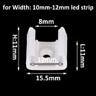 LED Strip Light Mounting Clips Plastic Fasteners Mounting Brackets Transparent