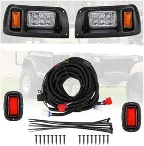 For Club Car DS Golf Cart Street Legal LED Light Headlight & Taillight Kit 1993+ - Picture 1 of 15