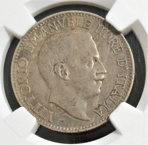 Italian Somaliland: Italian Colony. Vittorio Emanuele III Rupia 1910-R AU55 NGC. - Picture 1 of 4