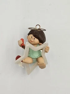 Hallmark Stardust Angel Miniature Ornament Vintage 1985  Original Box - Picture 1 of 4