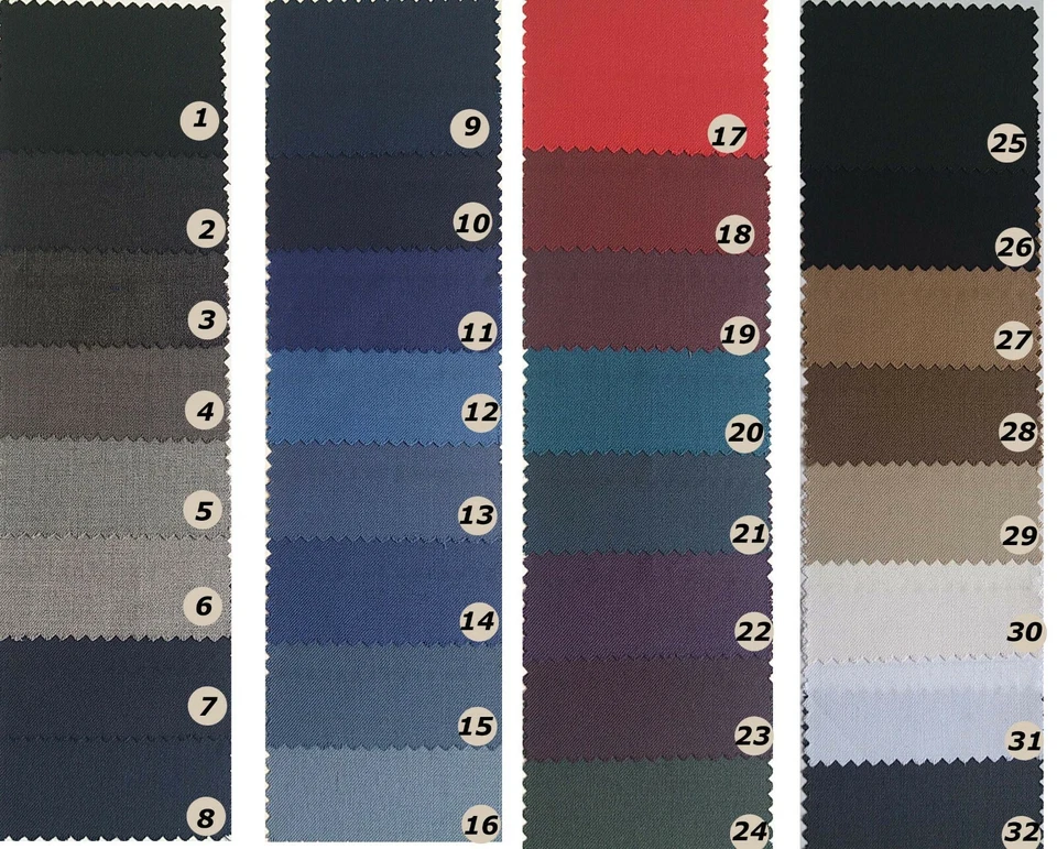 Solid plain Cashmere wool silk Suiting fabric suit pants jacket coat blazer - Image 1 of 1