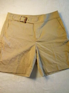 EUC Women's Ralph Lauren Belted Khaki Chino Shorts Sz 6 Bin 6 - Picture 1 of 5