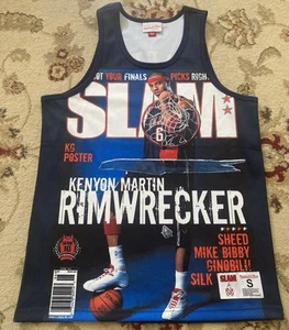 Camiseta sin mangas Mitchell & Ness SLAM Kenyon Martin New Jersey Nets pequeña nueva - Imagen 1 de 9