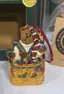 Boyds Bears Longaberger Christmas Ornament O. O. TANGLEBEARY New In Box - Image 1 of 4