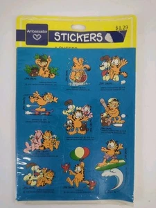 Vintage Garfield Stickers 4 Sheets Ambassador New Old Stock - Picture 1 of 3