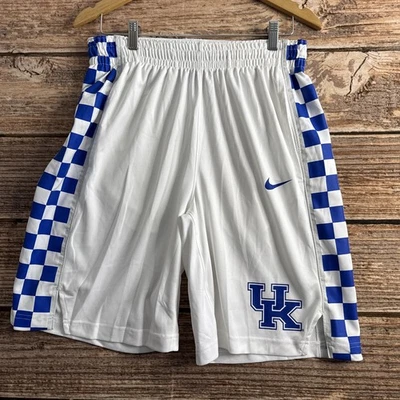 FLAW- Nike Dri Fit Kentucky Wildcats White Basketball Shorts Large UK READ - Image 1 of 4